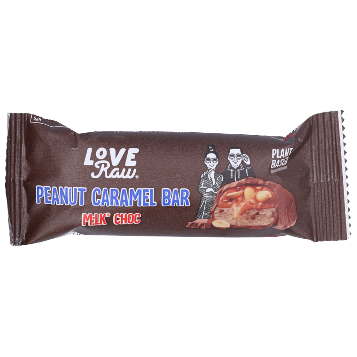 LoveRaw Peanut Caramel Bar Vegan Milk Chocolate - 40g